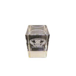 Crystal Cube Ireland Claddagh Block Engraved With Friendship Love Loyalty